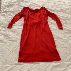 Open back long sleeve dress